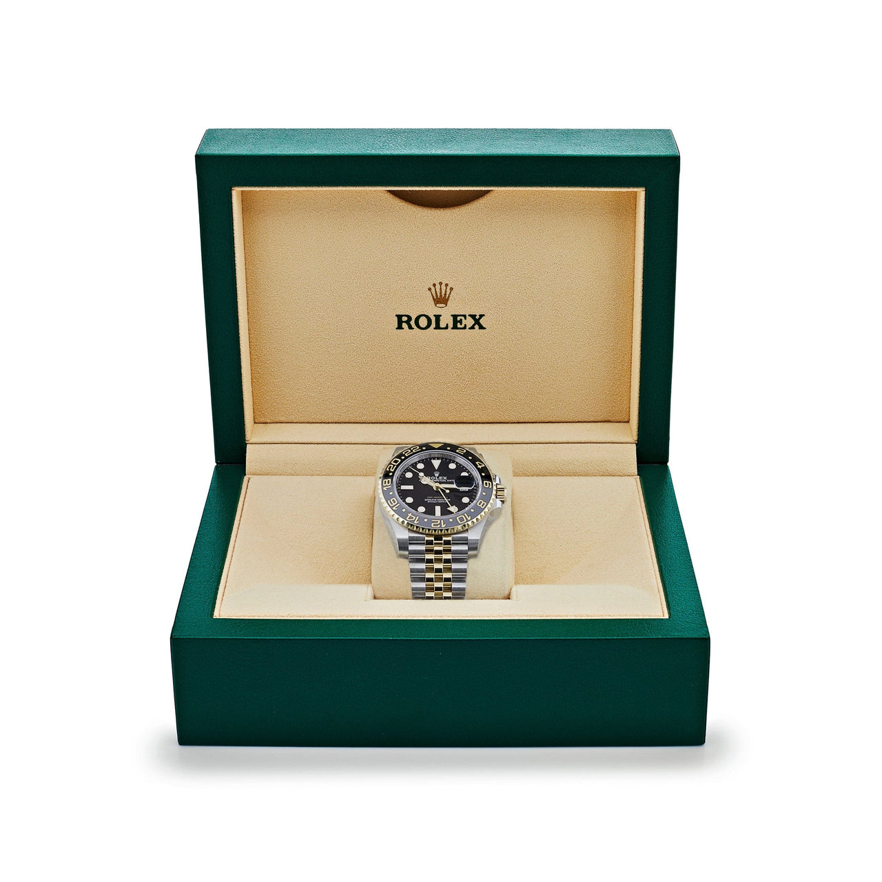 Rolex GMT-Master II Steel and Yellow Gold Black Dial Jubilee 126713GRNR Wrist Aficionado