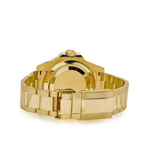 Thumbnail for Rolex GMT-Master II Yellow Gold Green Dial Black Bezel 116718 wrist aficionado