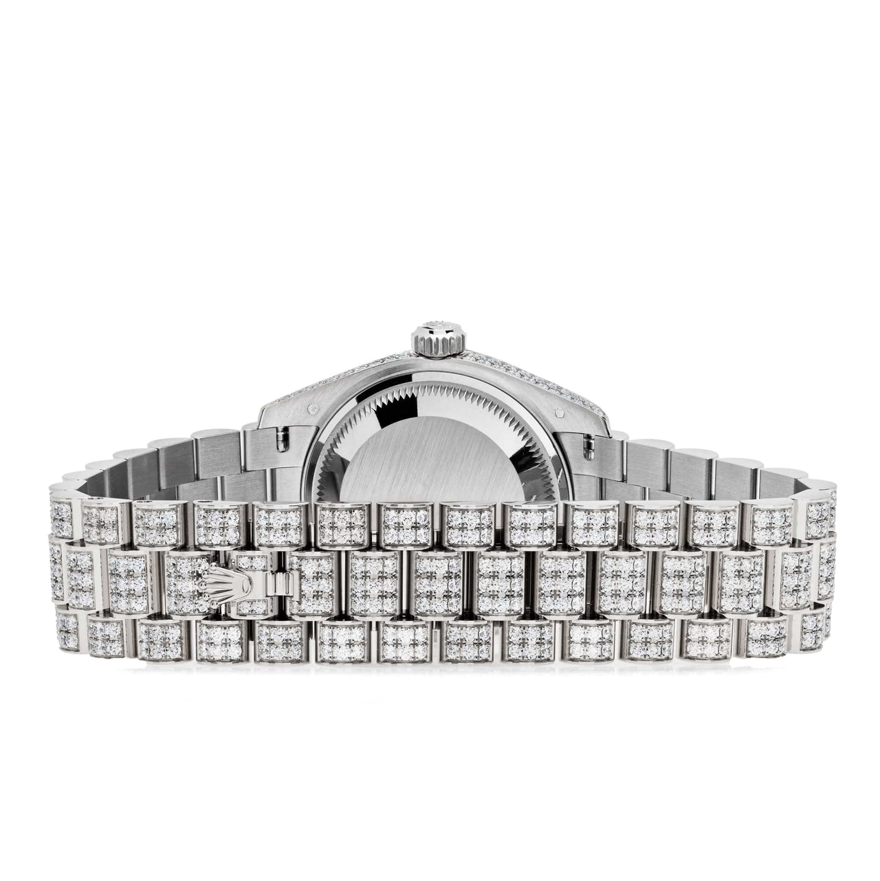 Rolex Ladies Datejust White Gold Pave Set Diamonds 279459RBR Wrist Aficionado