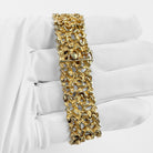 Rolex 'Ladies' Vintage Cocktail Watch 8300 Yellow Gold Champagne Dial Diamond Bezel Nugget Filigree Style Mesh Bracelet