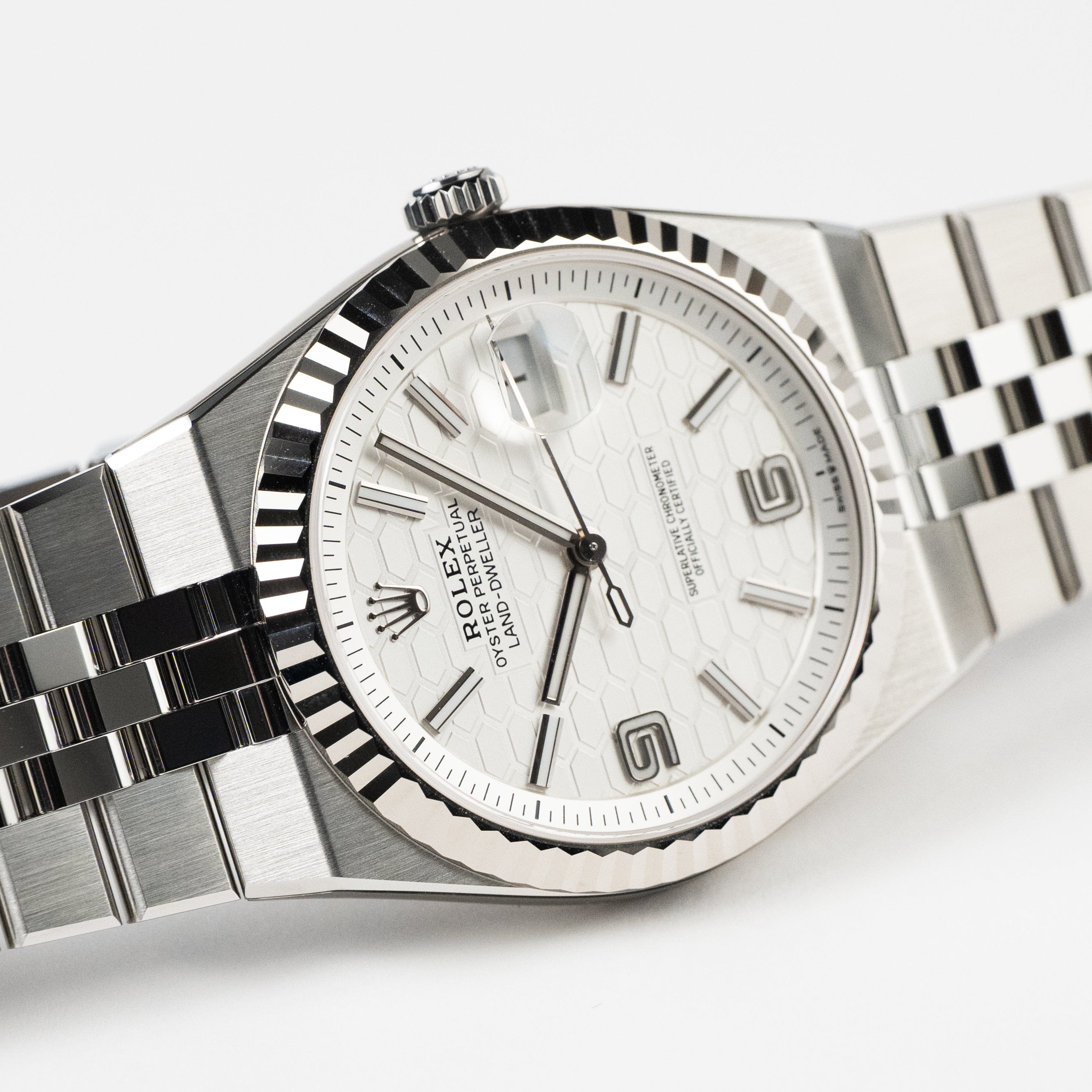 Rolex Land-Dweller 127334 Stainless Steel Intense White Dial (2025)