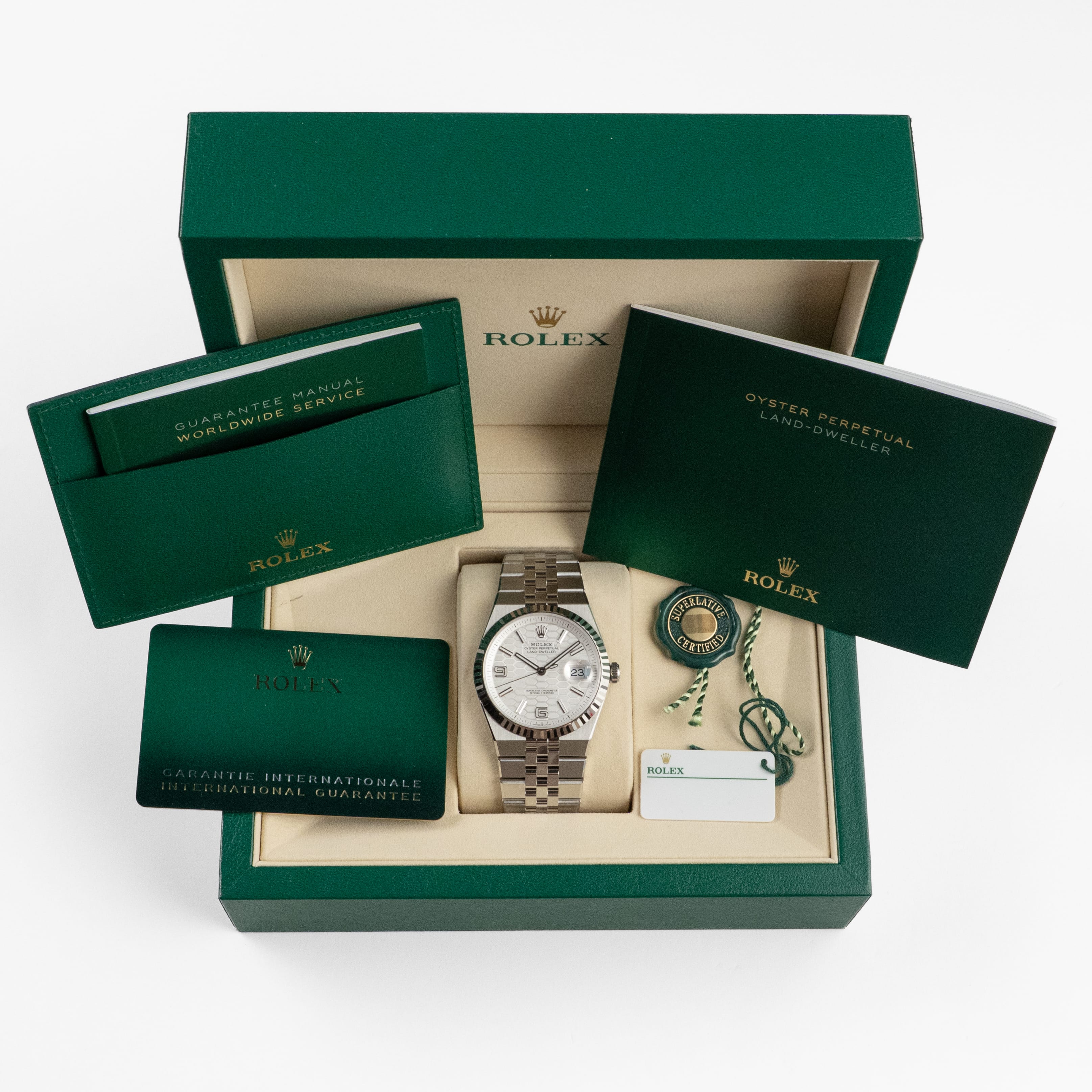 Rolex Land-Dweller 127334 Stainless Steel Intense White Dial (2026)