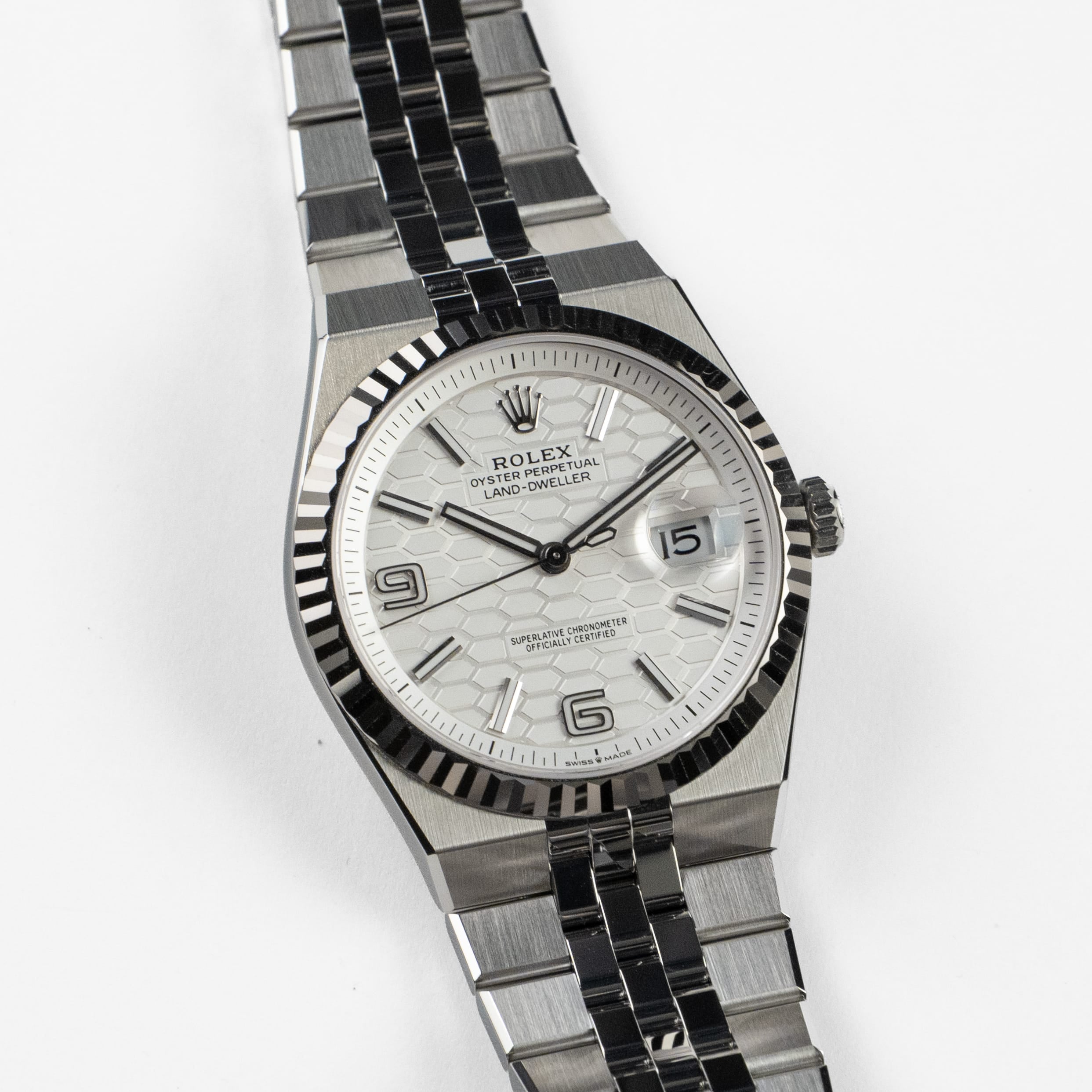 Rolex Land-Dweller 127334 Stainless Steel Intense White Dial (2026)
