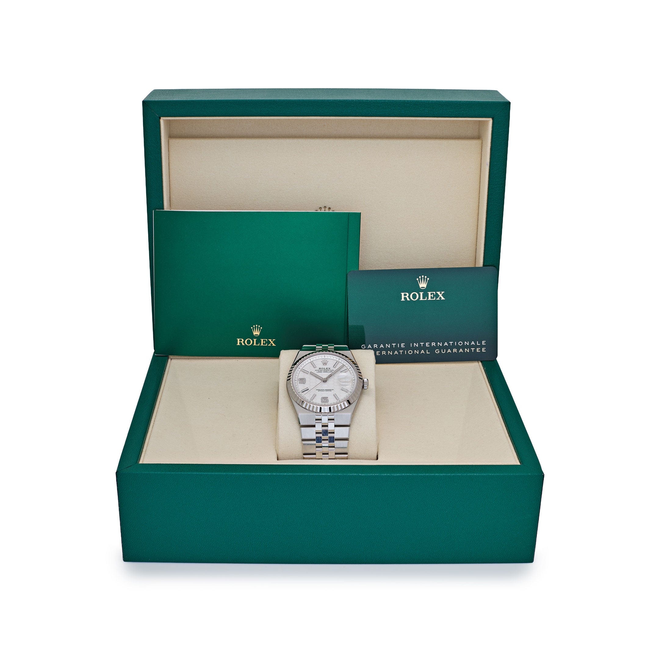 Rolex Land-Dweller 127334 Stainless Steel Intense White Dial (2025