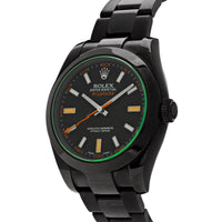 Thumbnail for Rolex Milgauss Black PVD Coated Steel Black Dial 116400V Wrist Aficionado