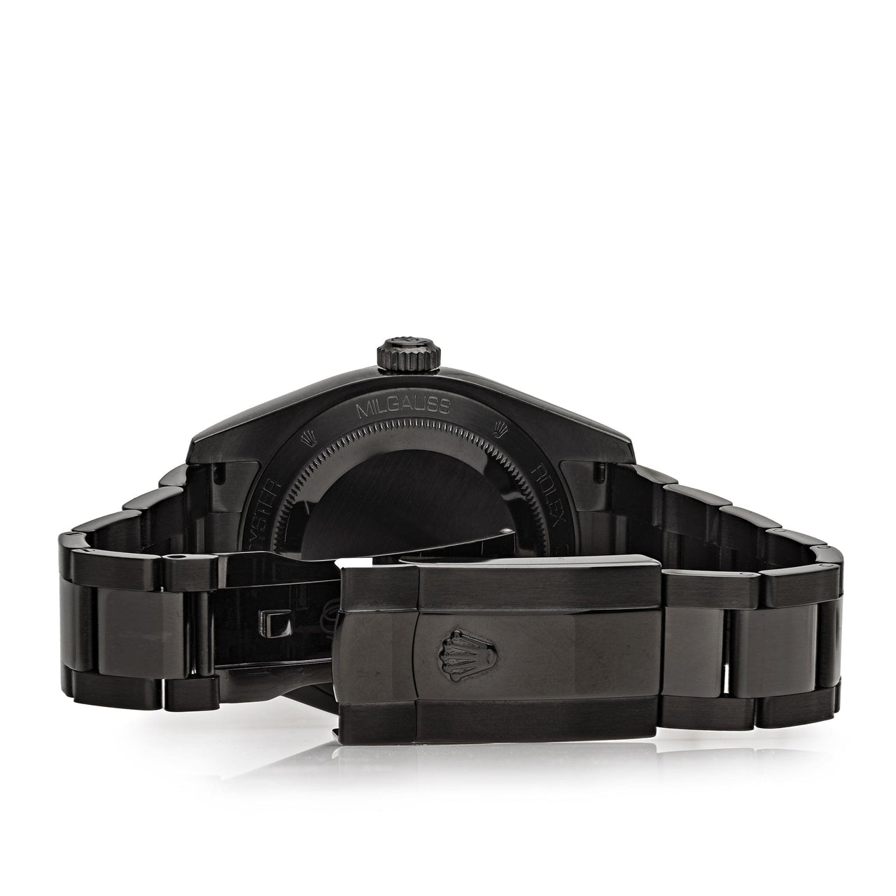 Rolex Milgauss Black PVD Coated Steel Black Dial 116400V Wrist Aficionado