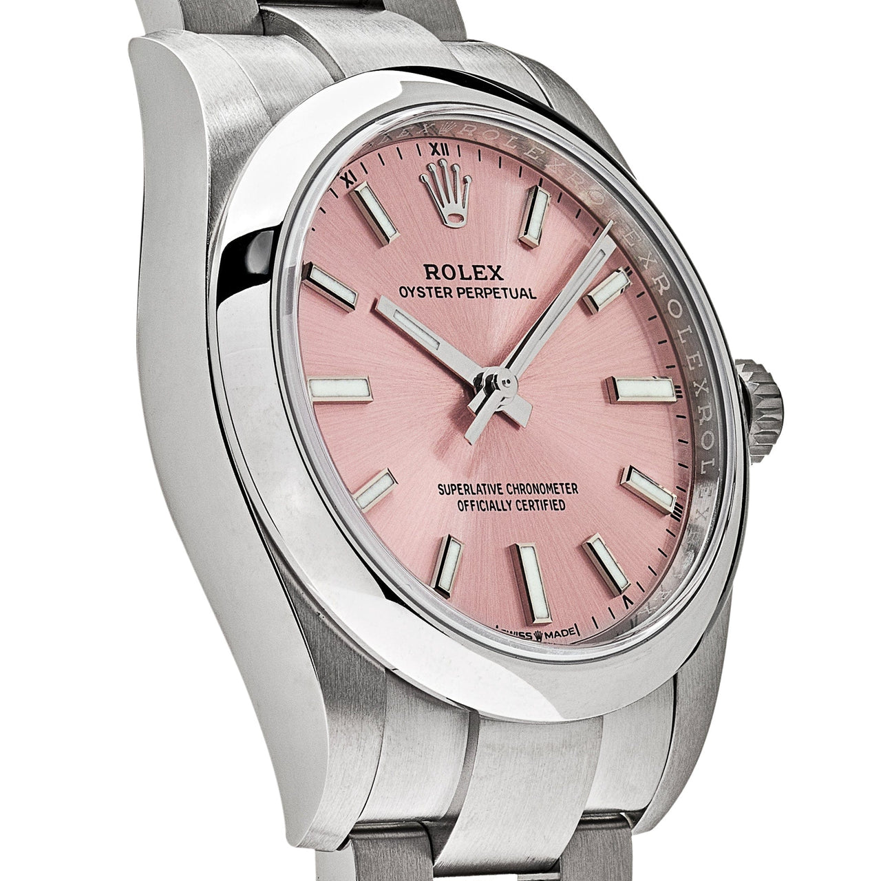 Rolex Oyster Perpetual 124200 Stainless Steel Pink Dial (2024)