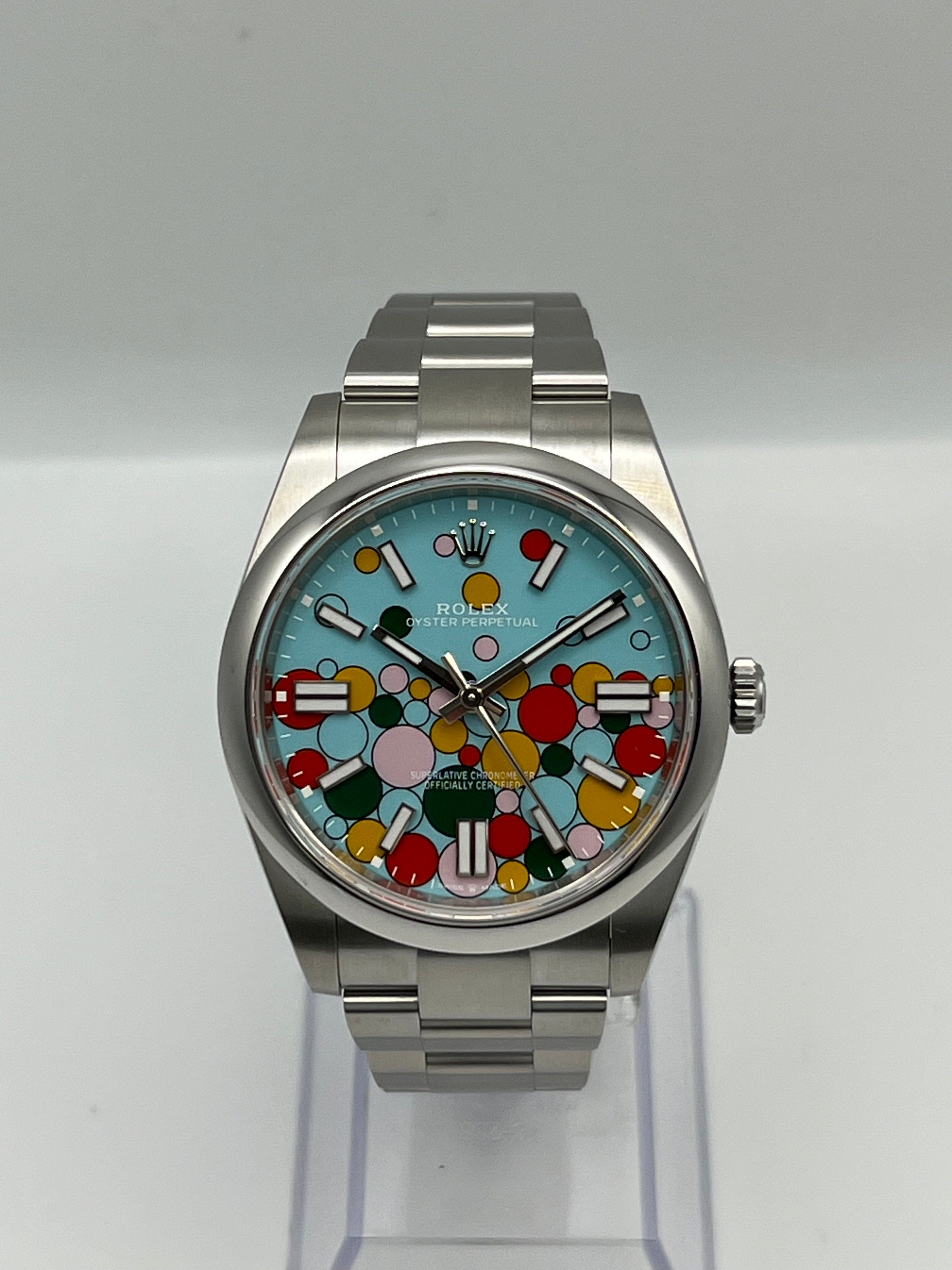 Rolex Oyster Perpetual 124300 'Celebration Motif' Dial (2024)