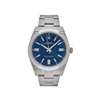 Luxury Watch Rolex Oyster Perpetual 41 Stainless Steel Blue Dial 124300 Wrist Aficionado