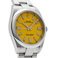 Thumbnail for Rolex Oyster Perpetual 124300 Stainless Steel Yellow Dial