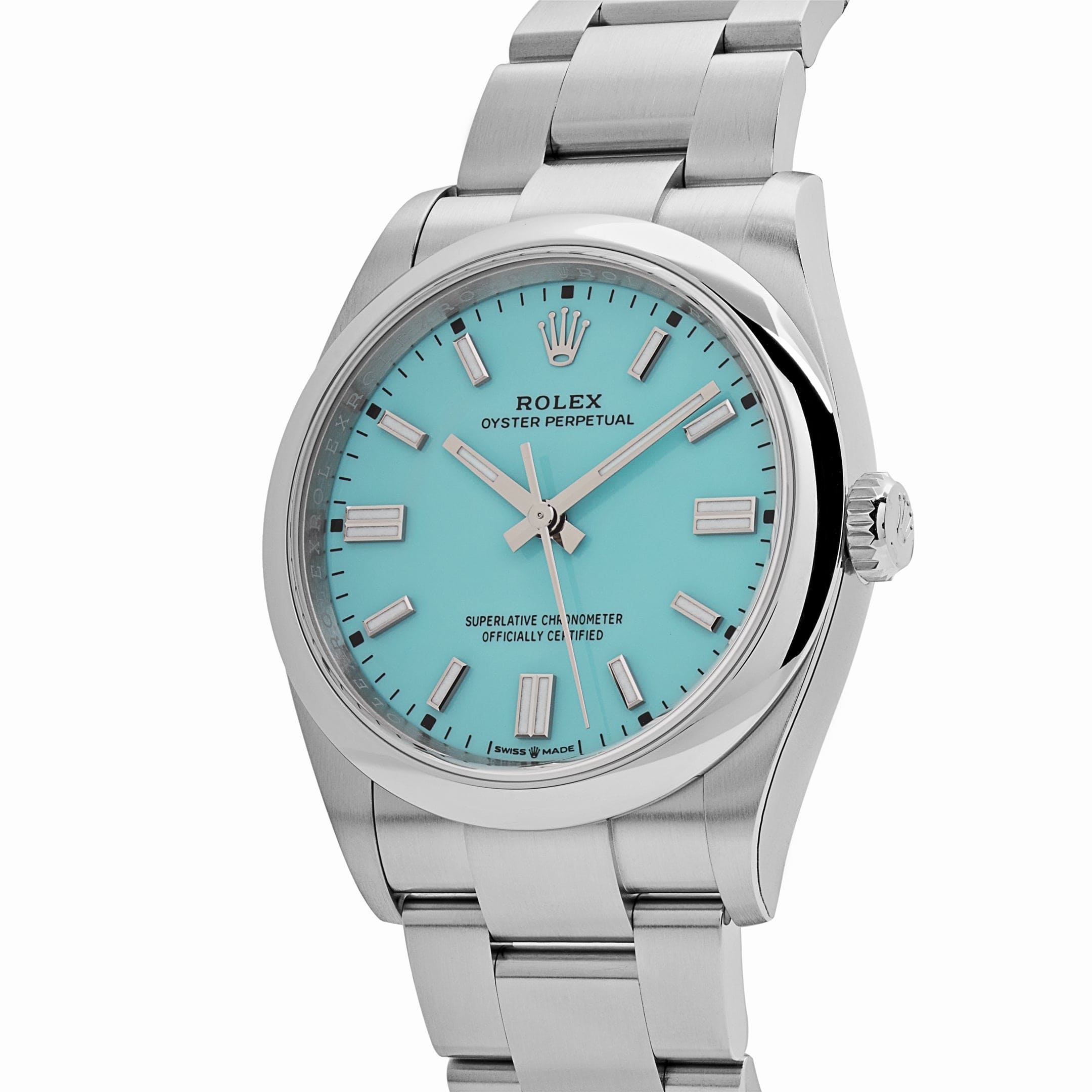Rolex Oyster Perpetual 36 126000 Stainless Steel Baby Blue Dial