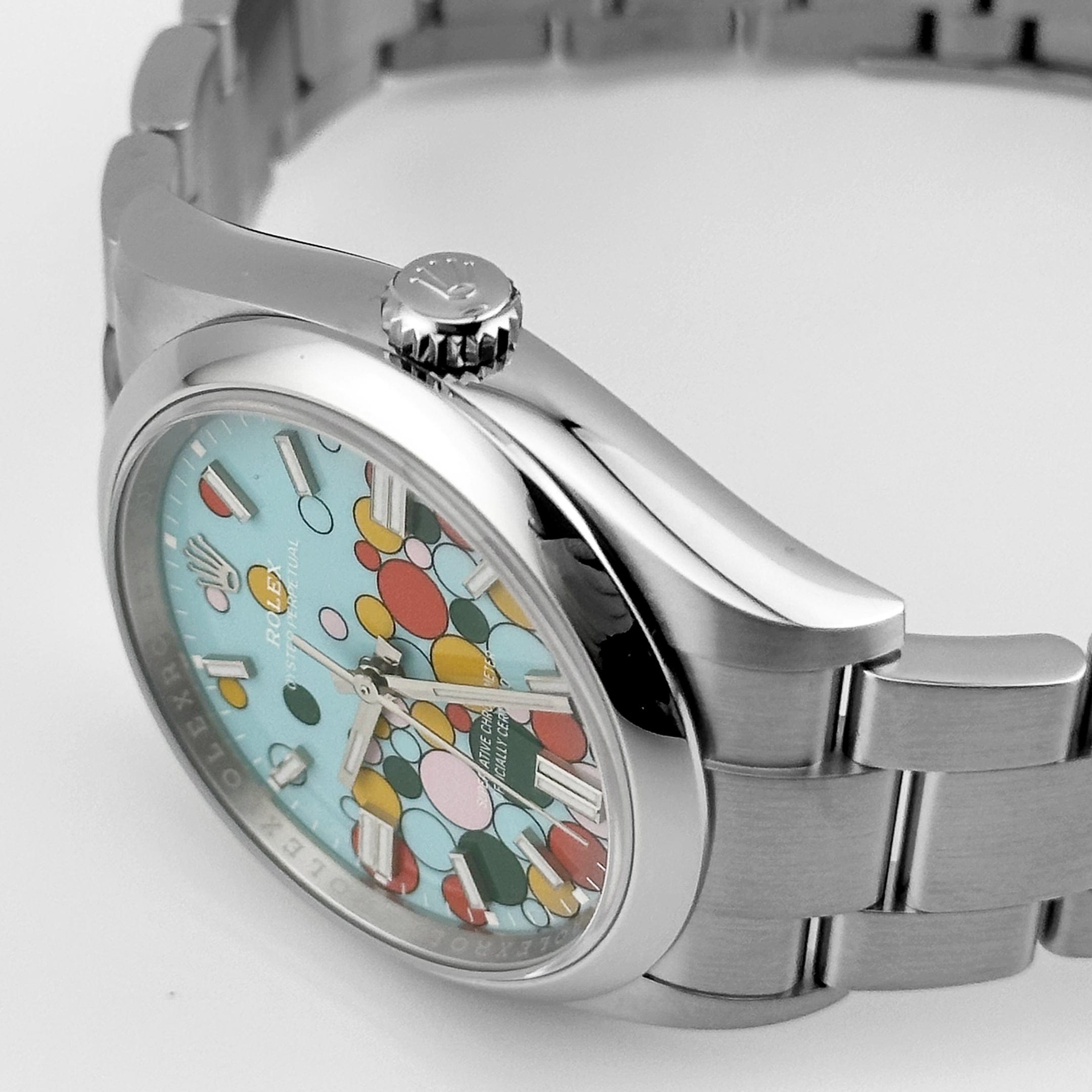 Rolex Oyster Perpetual 126000 Stainless Steel 'Celebration Motif' Dial (2024)