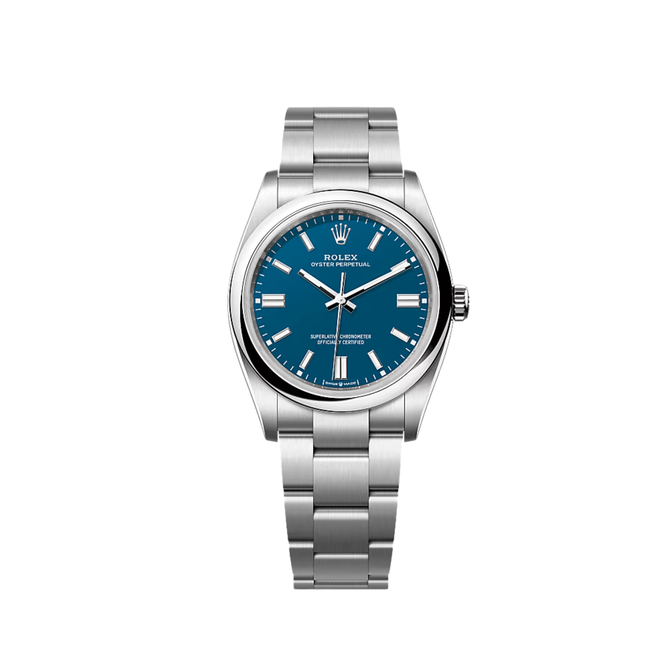 Rolex Oyster Perpetual 126000 Stainless Steel Dial Blue Dial (2025)