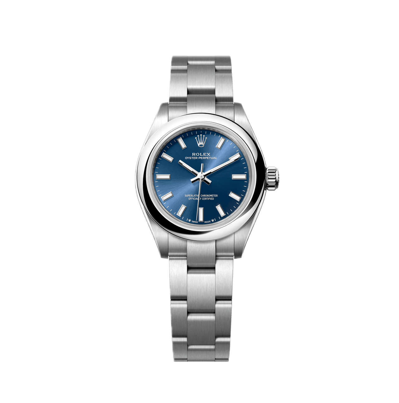 Rolex Oyster Perpetual 276200 Stainless Steel Blue Dial Wrist Aficionado