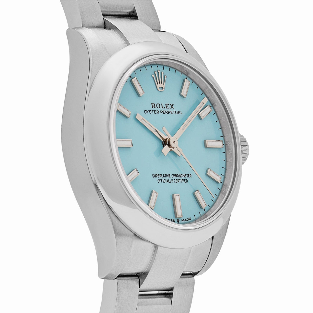 Rolex Oyster Perpetual 277200 Stainless Steel Tiffany Blue Turquoise Dial (2024)