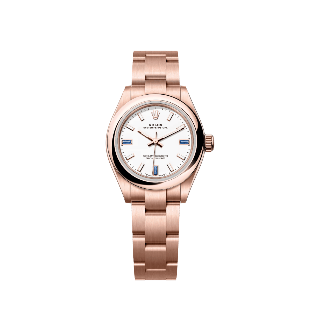 Rolex Oyster Perpetual 28 276205 'Ladies' Rose Gold White Dial Rolex Oyster Perpetual 28 276205 'Ladies' Rose Gold White Dial