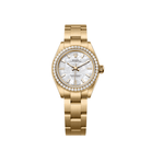 Rolex Oyster Perpetual 28 276248RBR 'Ladies' Yellow Gold Mother Of Pearl Diamond Dial Diamond Bezel (2026)
