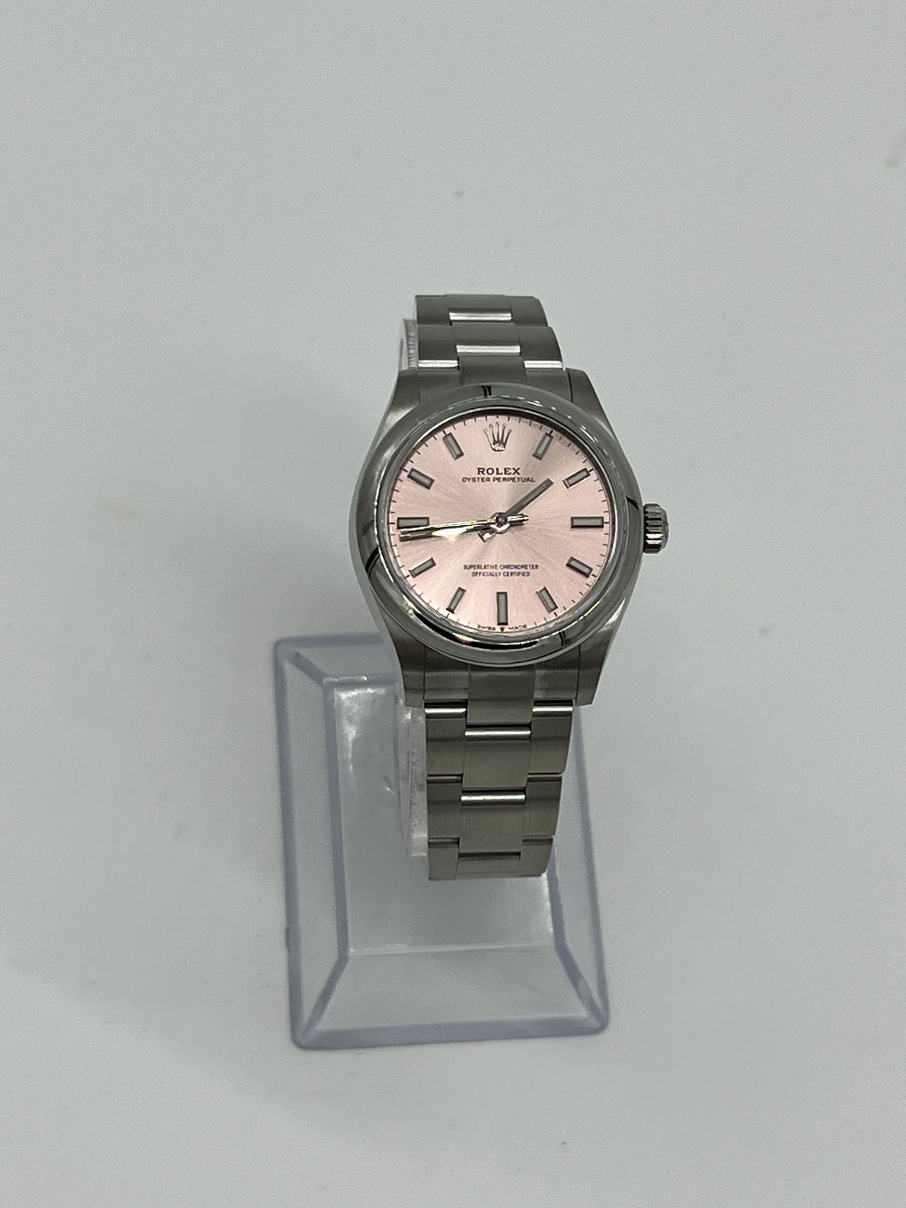 Rolex Oyster Perpetual 31 Stainless Steel  Pink Dial 277200 Wrist Aficionado