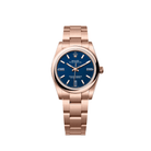 Rolex Oyster Perpetual 34 124205 Rose Gold Blue Stone Dial (2026)
