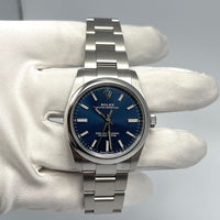 Thumbnail for Luxury Watch Rolex Oyster Perpetual 34 Blue Dial 124200 Wrist Aficionado