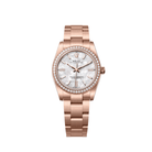 Rolex Oyster Perpetual 34 'Ladies' 124245RBR Rose Gold Mother Of Pearl Diamond Dial Diamond Bezel (2026)