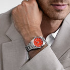 Rolex Oyster Perpetual 36 126000 Stainless Steel Coral Red Dial