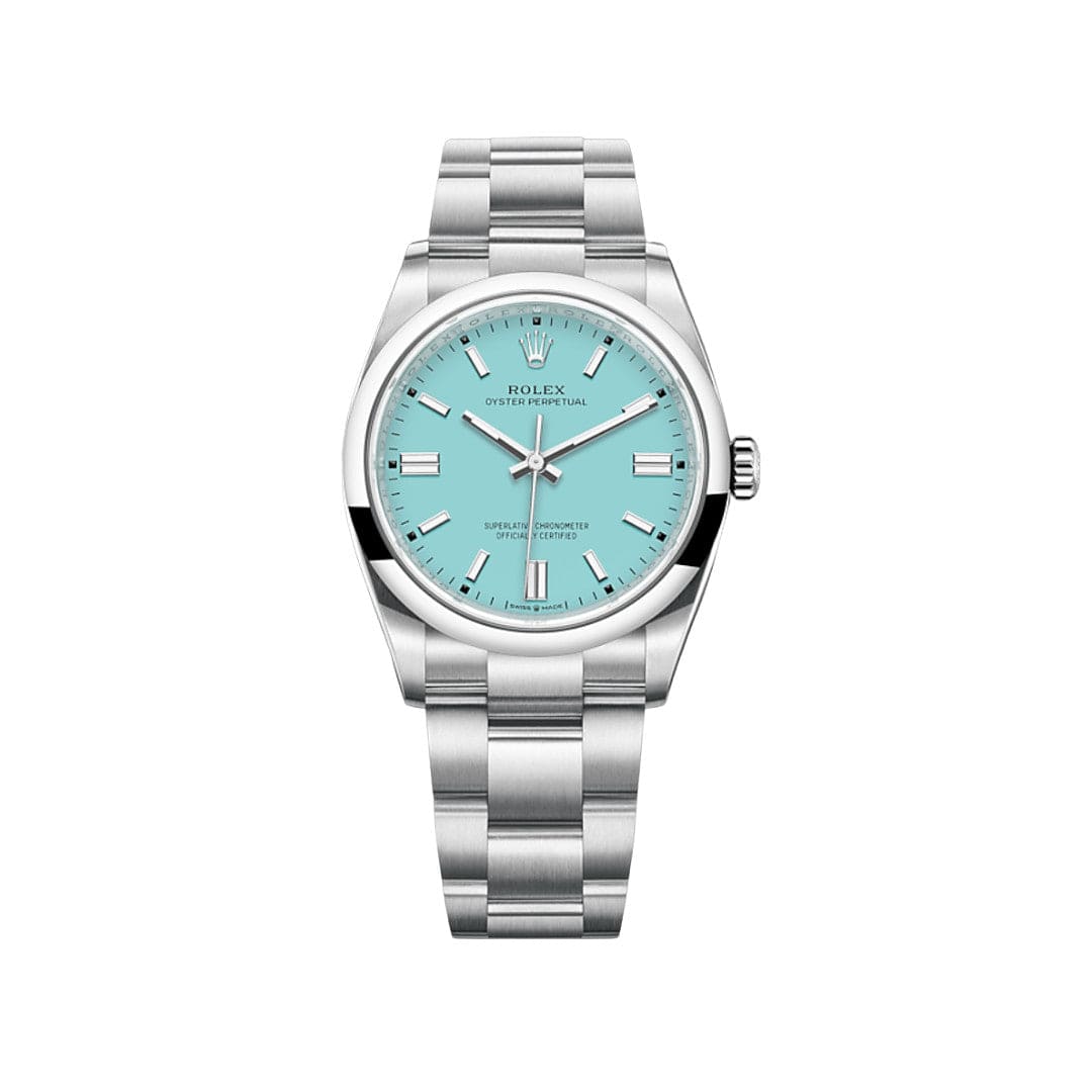 Stainless steel discount blue face rolex