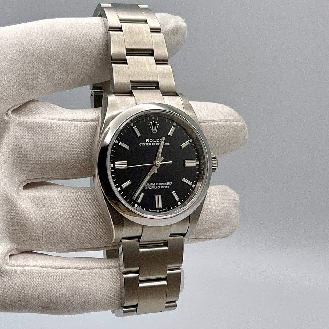 Rolex Oyster Perpetual 36 Stainless Steel Black Dial 126000 Wrist Aficionado