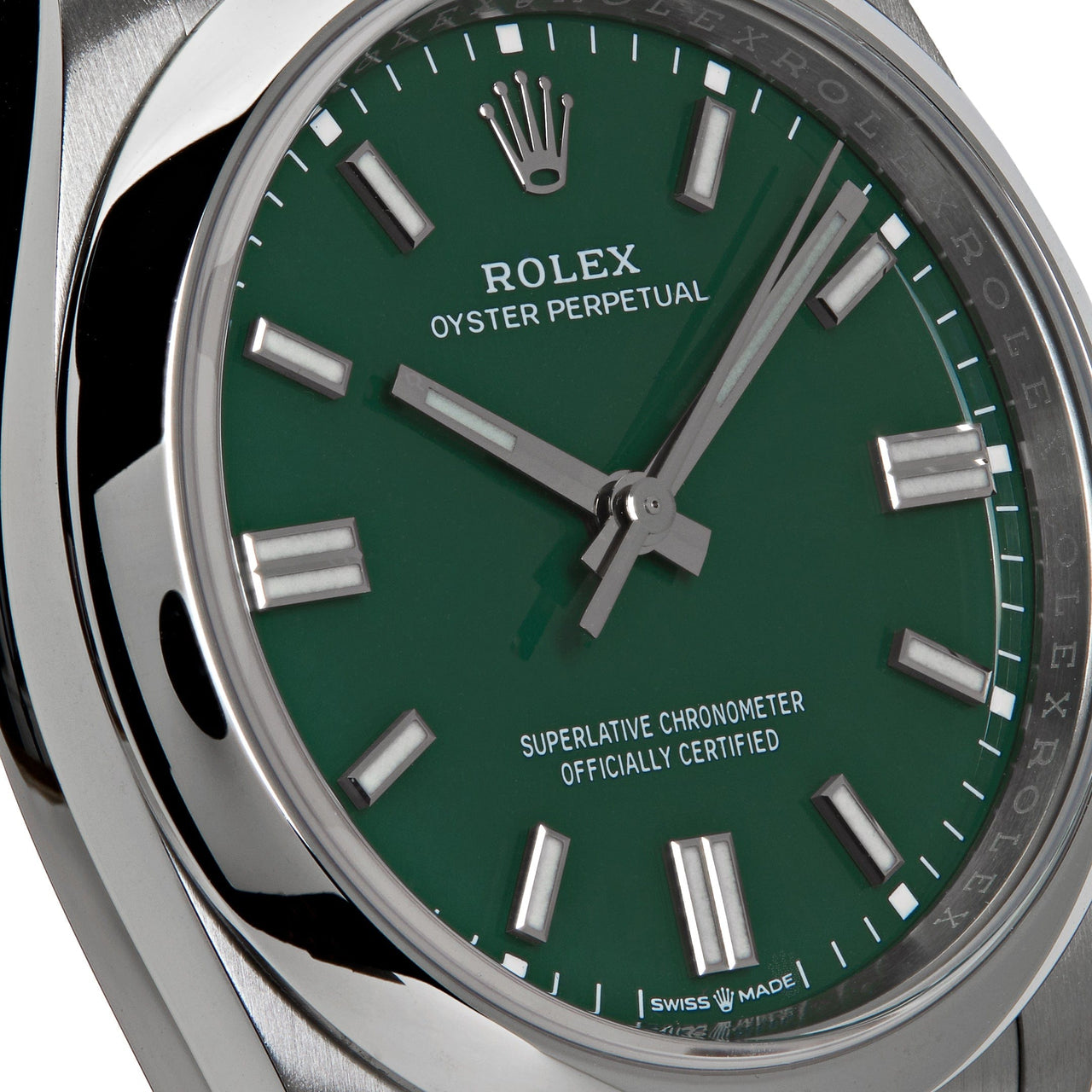 Rolex Oyster Perpetual 36mm Green Dial 126000 Wrist Aficionado