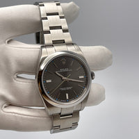 Thumbnail for Rolex Oyster Perpetual 39mm Stainless Steel Rhodium Dial 114300 Wrist Aficionado