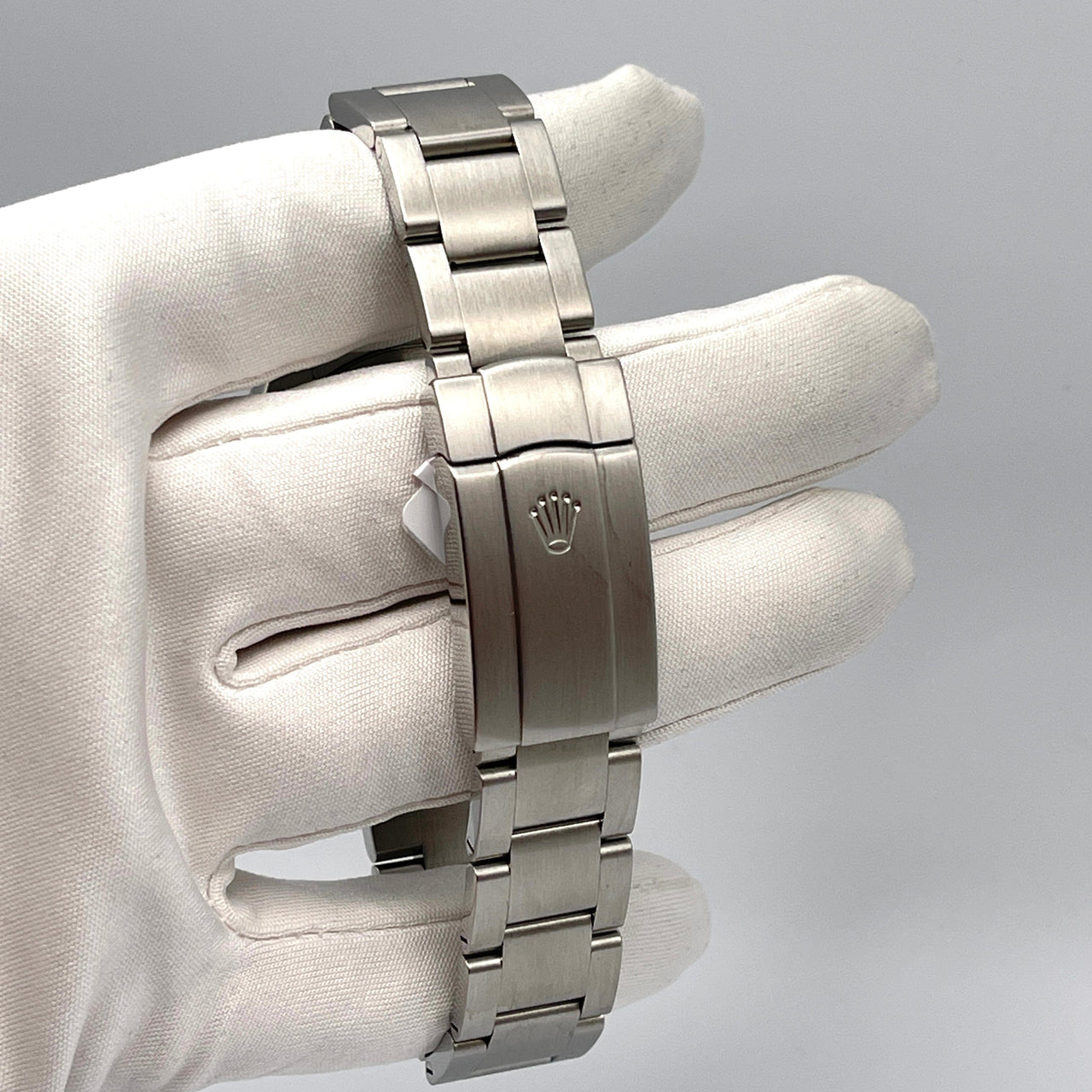 Rolex Oyster Perpetual 39mm Stainless Steel Rhodium Dial 114300 Wrist Aficionado