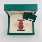Rolex Oyster Perpetual 41 124300 Stainless Steel Coral Red Dial (2021)
