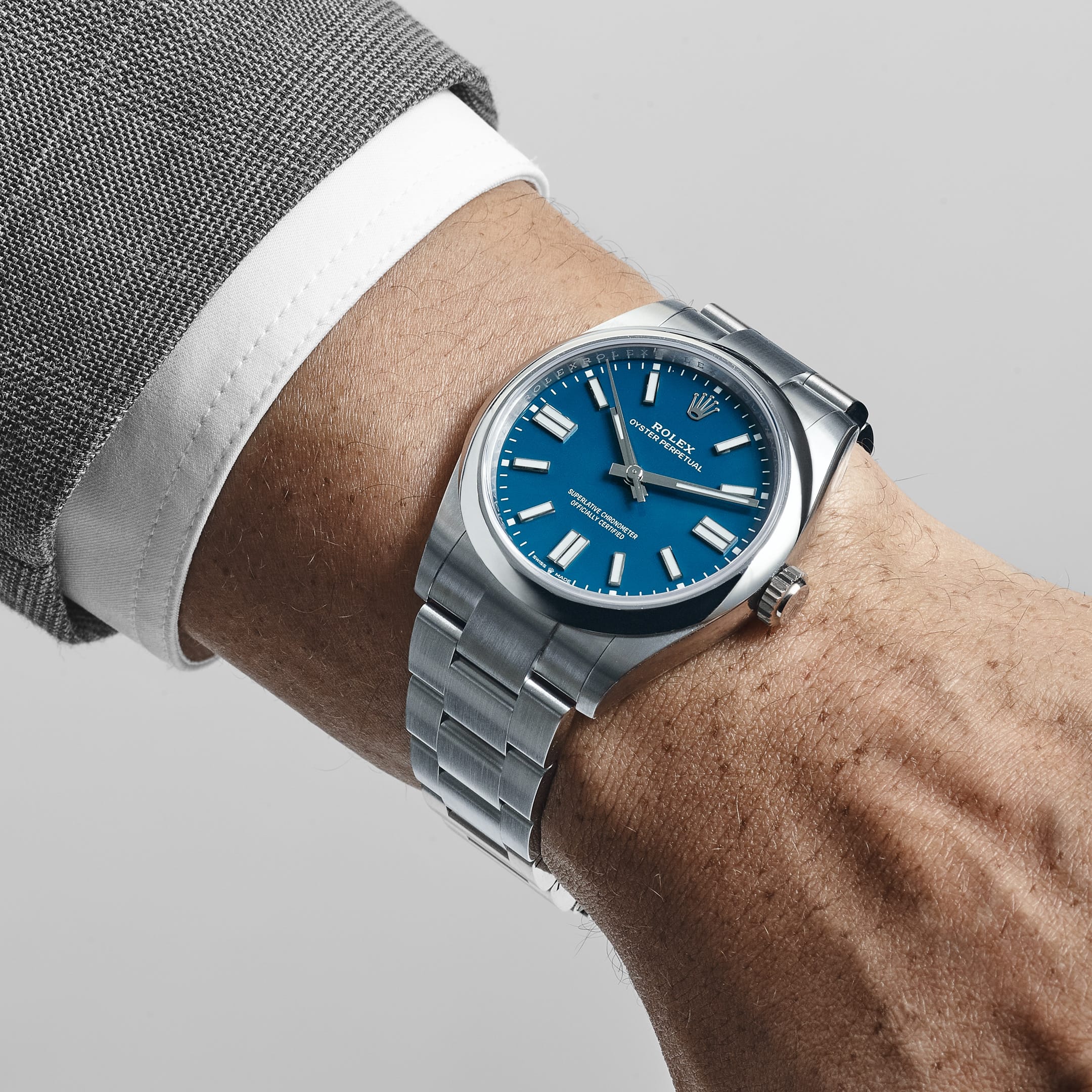 Rolex Oyster Perpetual 41 134300 Stainless Steel Dial Blue Dial