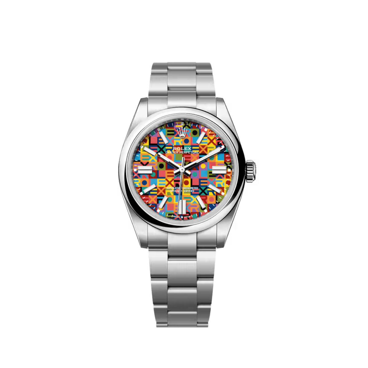 Rolex Oyster Perpetual 41 134300 Stainless Steel Multicoloured Jubilee ...