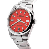 Thumbnail for Rolex Oyster Perpetual 41mm Domed Bezel Red Dial 124300 Wrist Aficionado