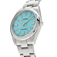 Thumbnail for Luxury Watch Rolex Oyster Perpetual Tiffany Blue Dial 41mm 124300 Wrist Aficionado