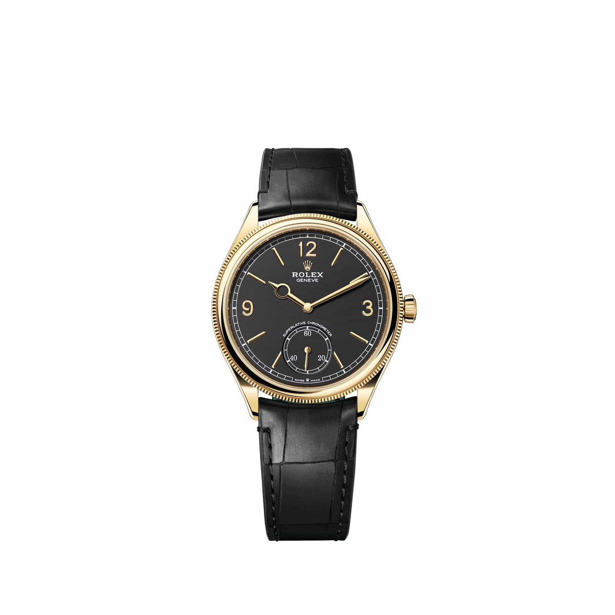 Rolex Perpetual 1908 52508 Yellow Gold Black Dial Divided Bezel (2026)