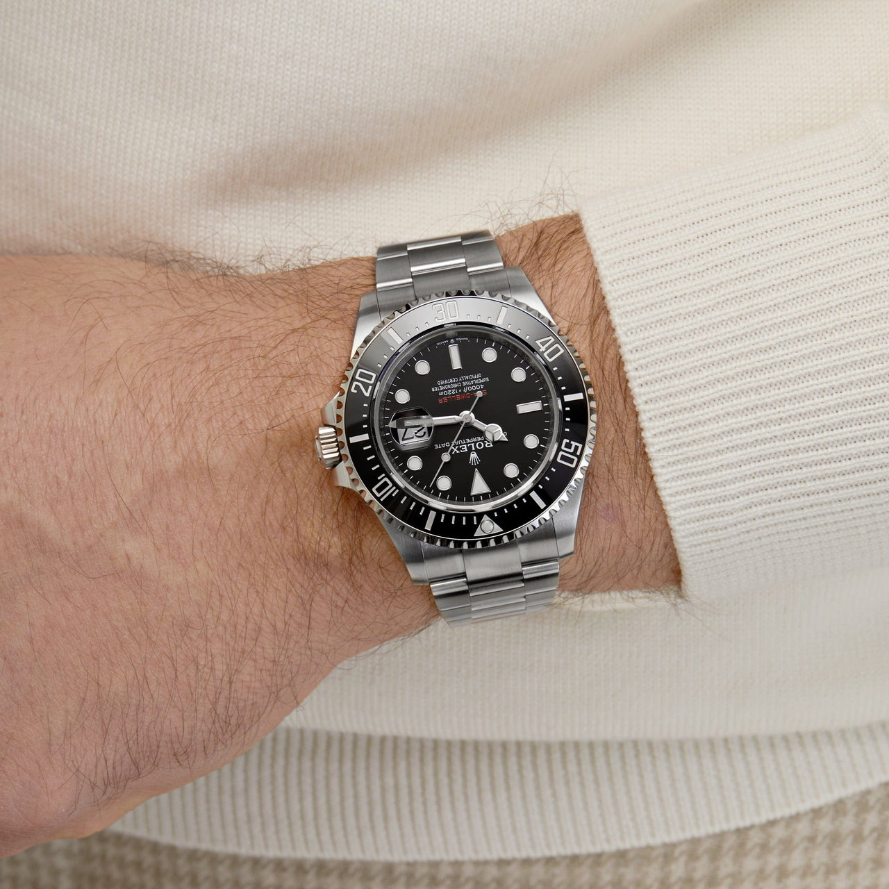 Luxury Watch Rolex Sea Dweller 126600 43mm Stainless Steel Black Dial Wrist Aficionado