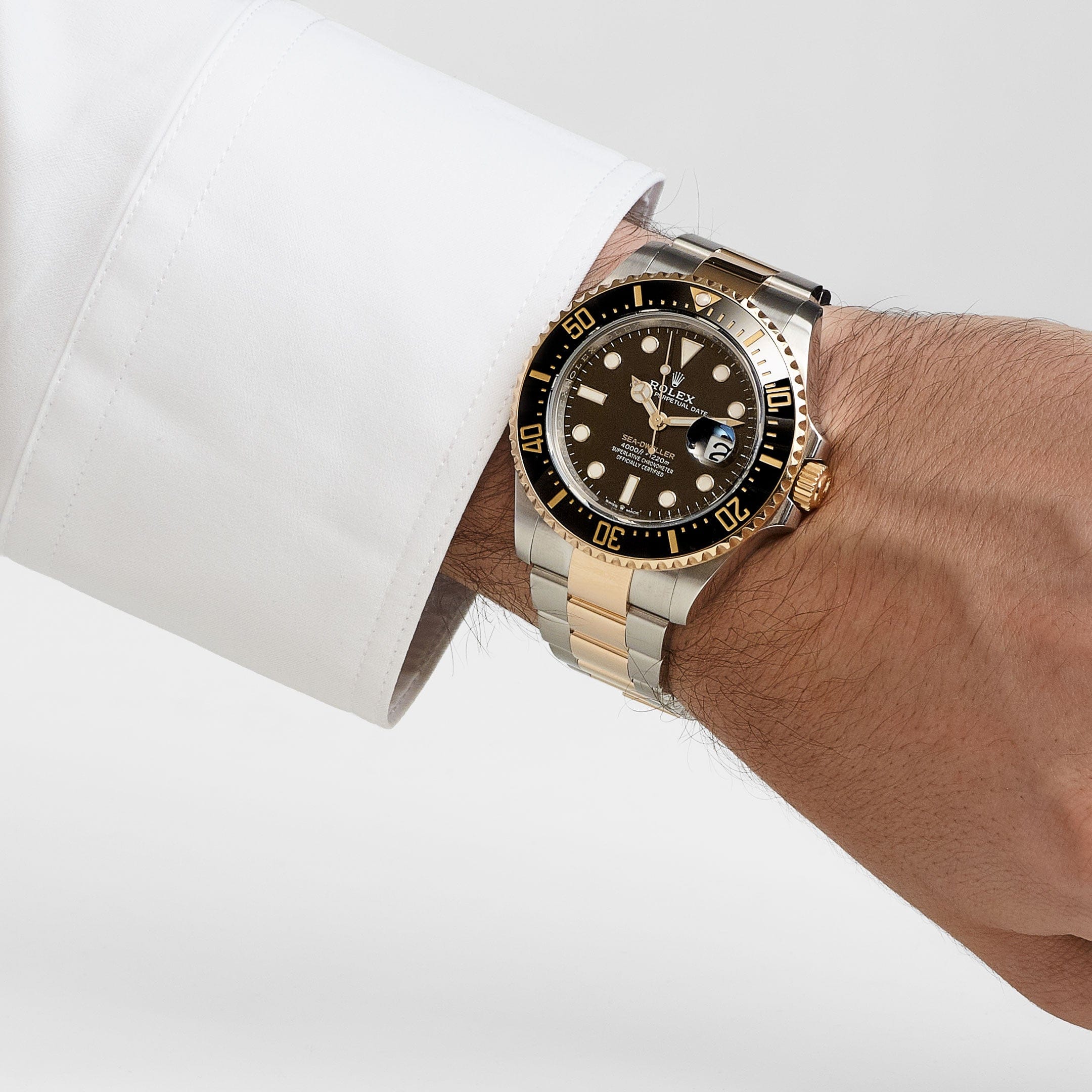 Rolex Sea-Dweller 126603 Stainless Steel Yellow Gold Black Dial