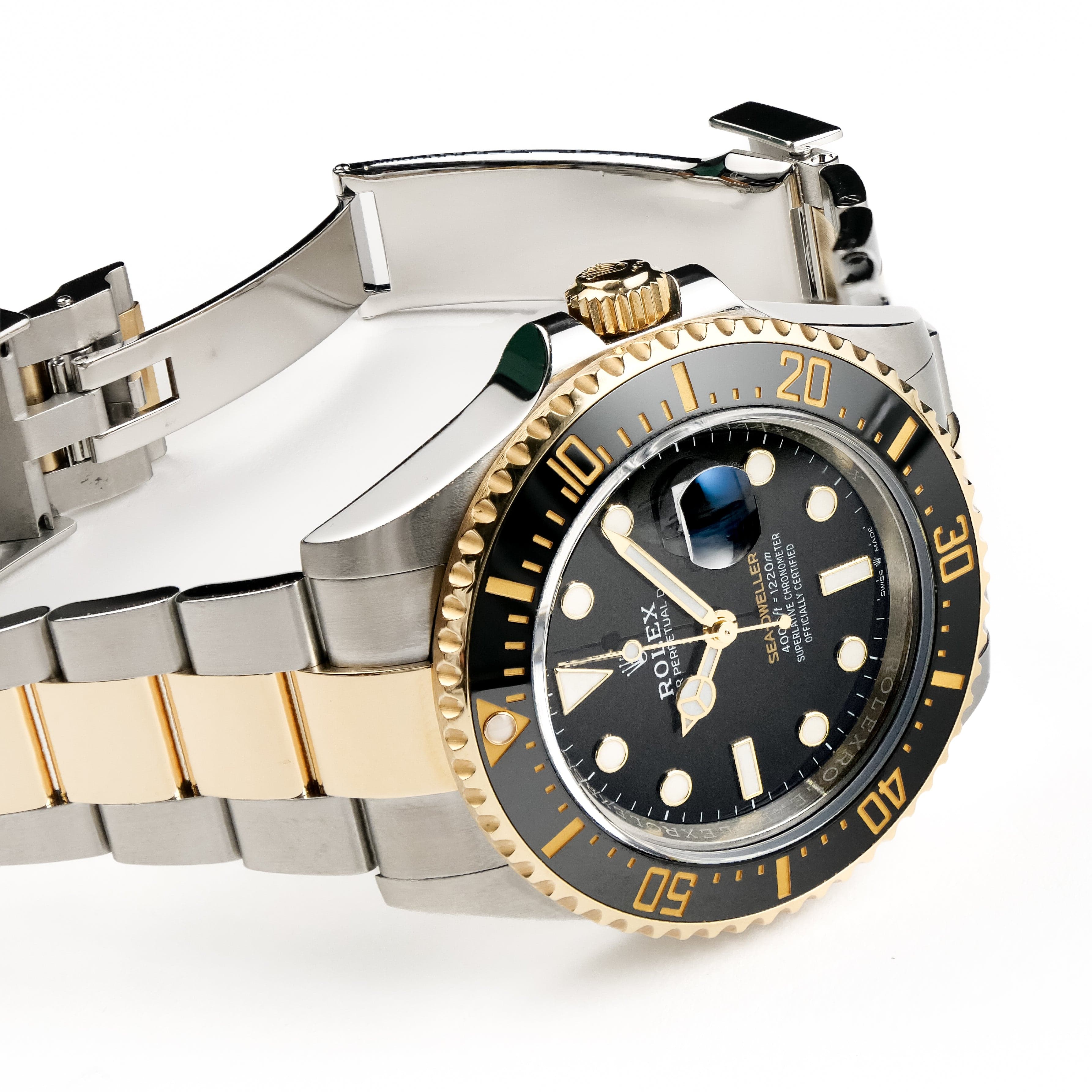 Rolex Sea-Dweller 126603 Stainless Steel Yellow Gold Black Dial