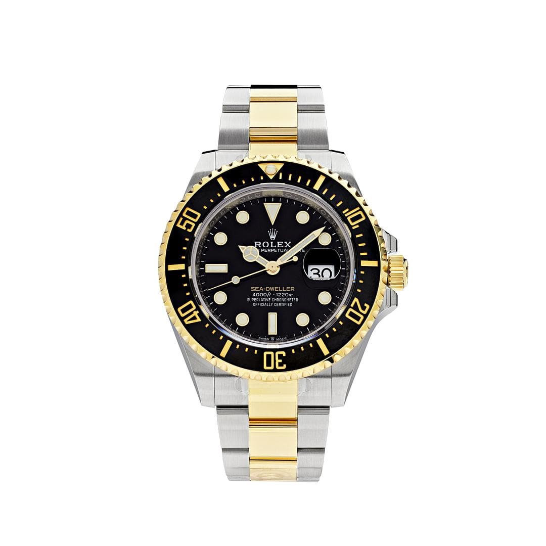 Rolex Sea-Dweller 43mm Yellow Gold / Steel Black Dial 126603 (2019) wrist aficionado