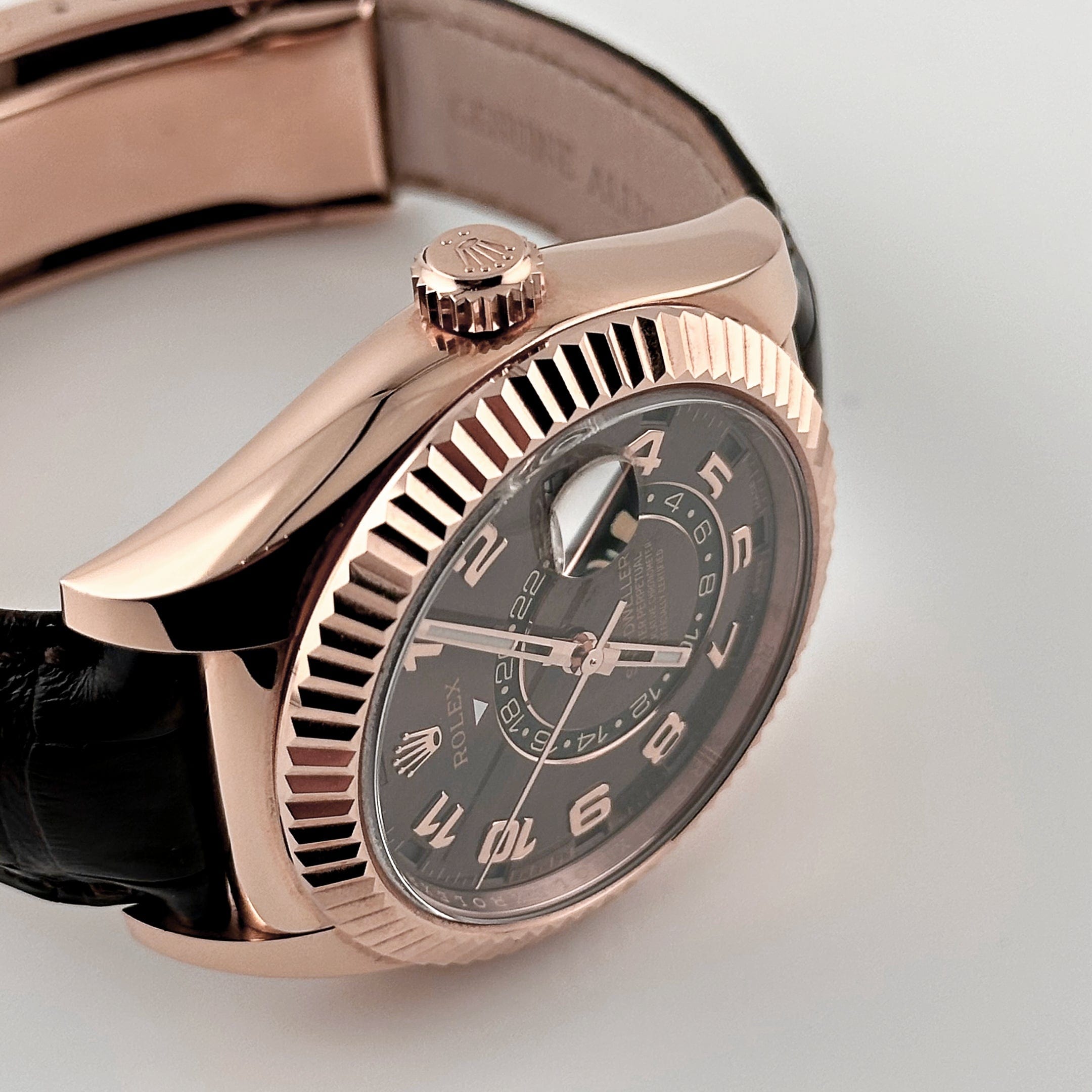 Rolex Sky-Dweller 326135 Rose Gold Chocolate Dial – Wrist Aficionado