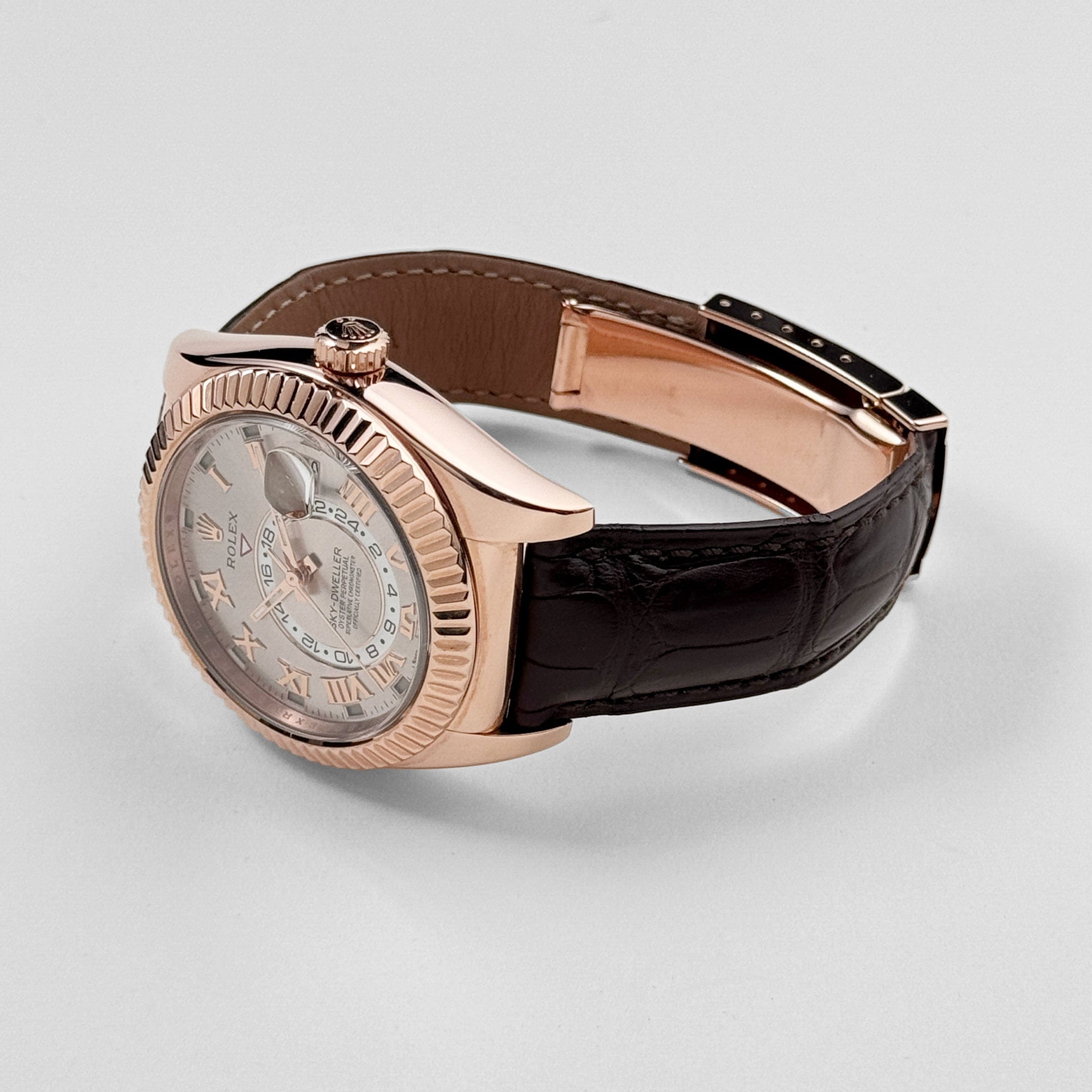 Rolex Sky-Dweller 326135 Rose Gold Sundust Dial (2016) – Wrist