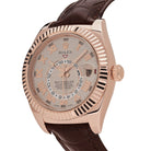 Rolex Sky-Dweller Rose Gold Sundust Dial 326135 Wrist Aficionado