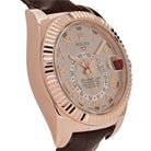 Rolex Sky-Dweller Rose Gold Sundust Dial 326135 Wrist Aficionado