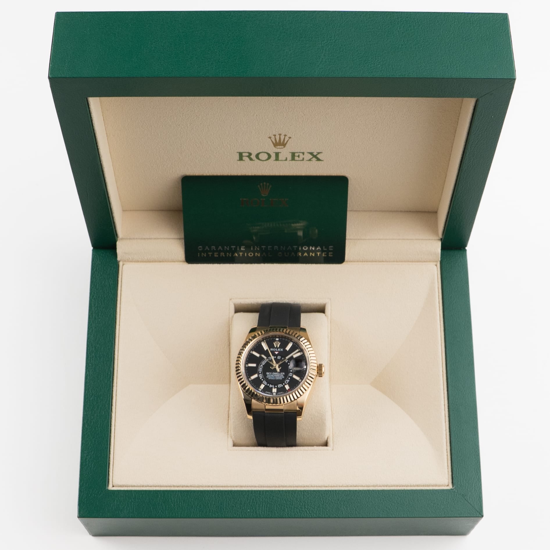 Rolex Sky-Dweller 326238 Yellow Gold Bright Black Dial (2022