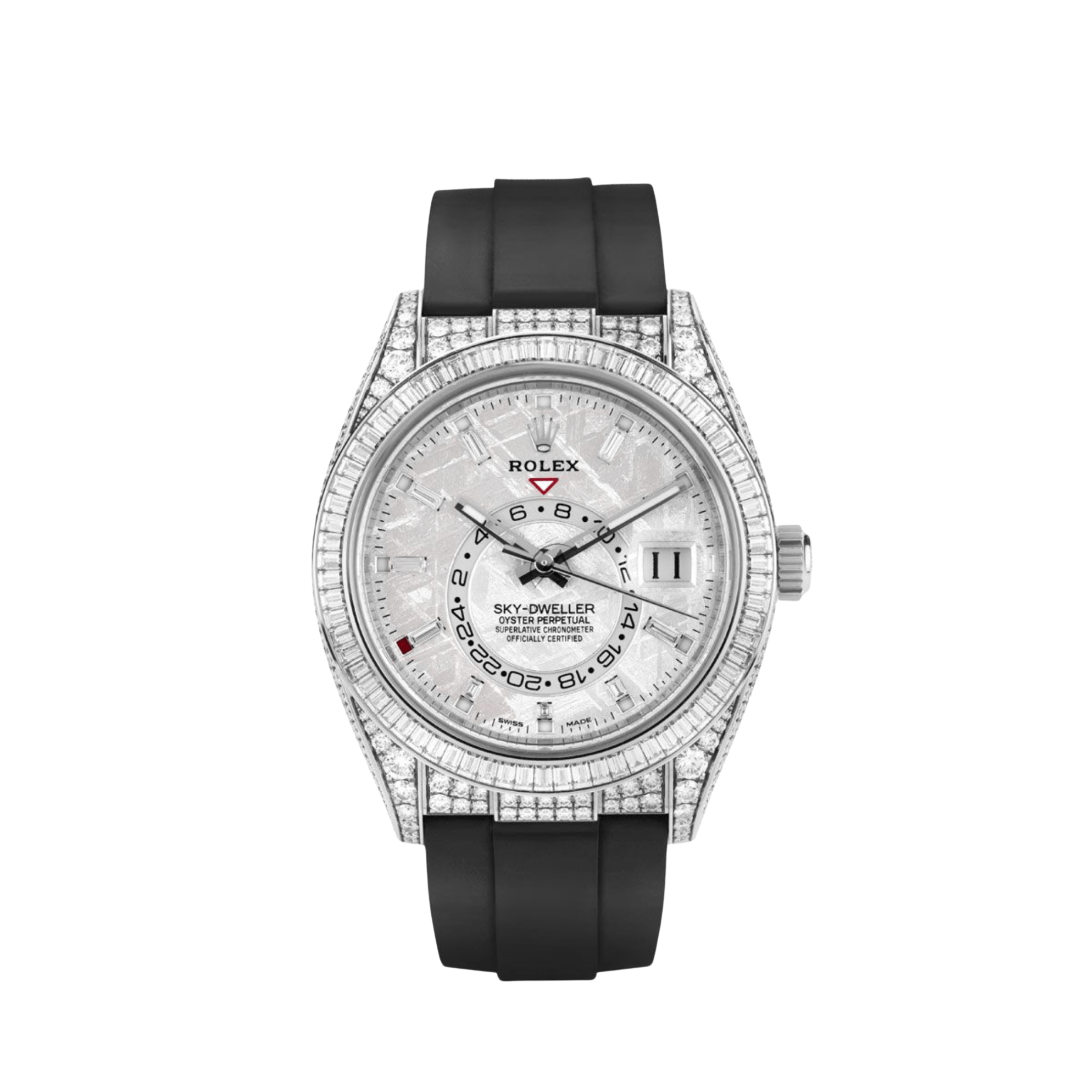 Rolex Sky-Dweller 326259TBR White Gold Meteorite Dial Diamond Bezel and Case