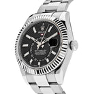 Luxury Watch Rolex Sky-Dweller Stainless Steel Black Dial Oyster Bracelet 326934 Wrist Aficionado