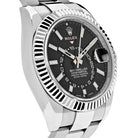 Luxury Watch Rolex Sky-Dweller Stainless Steel Black Dial Oyster Bracelet 326934 Wrist Aficionado