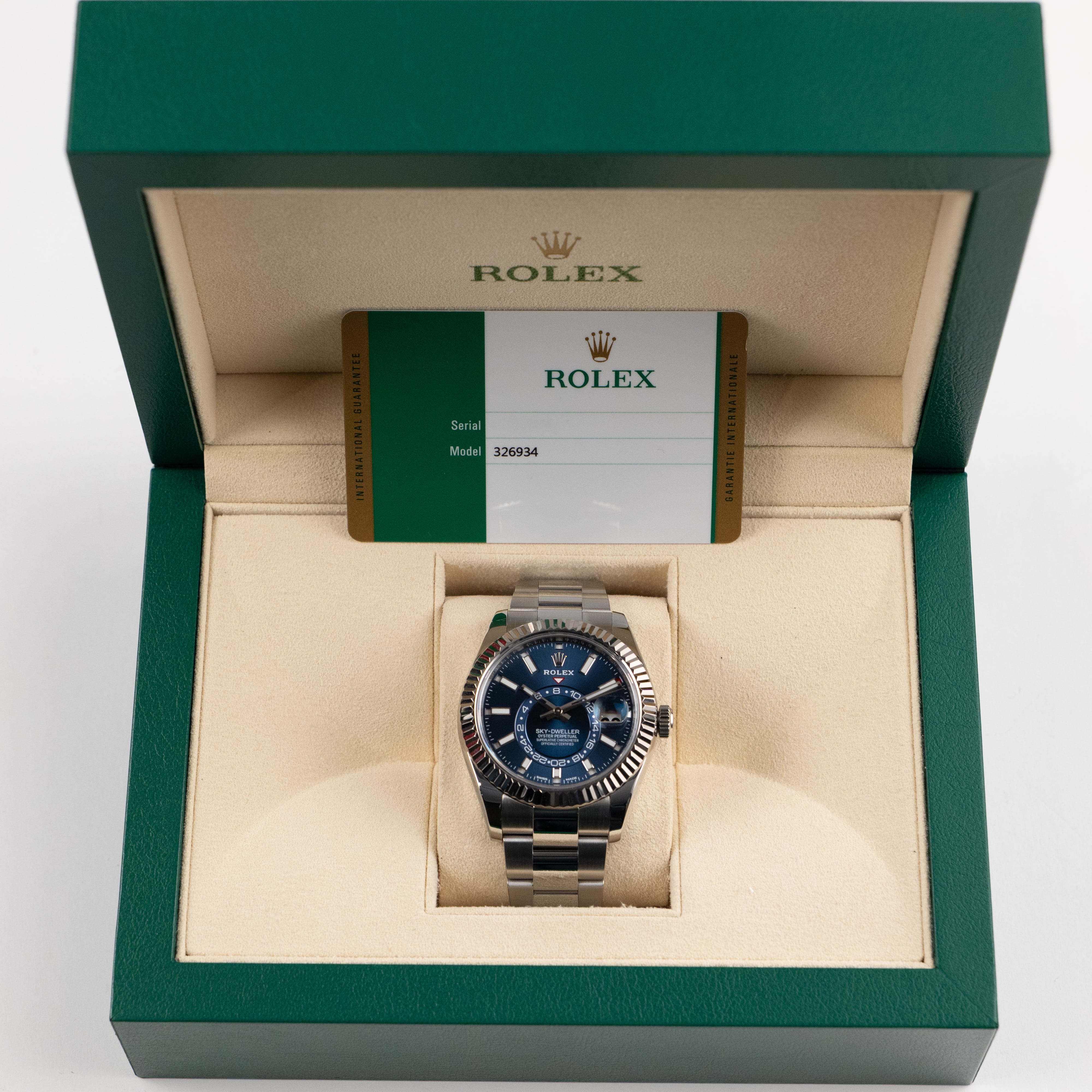 Rolex Sky-Dweller 326934 Stainless Steel Blue Dial Oyster (2020)